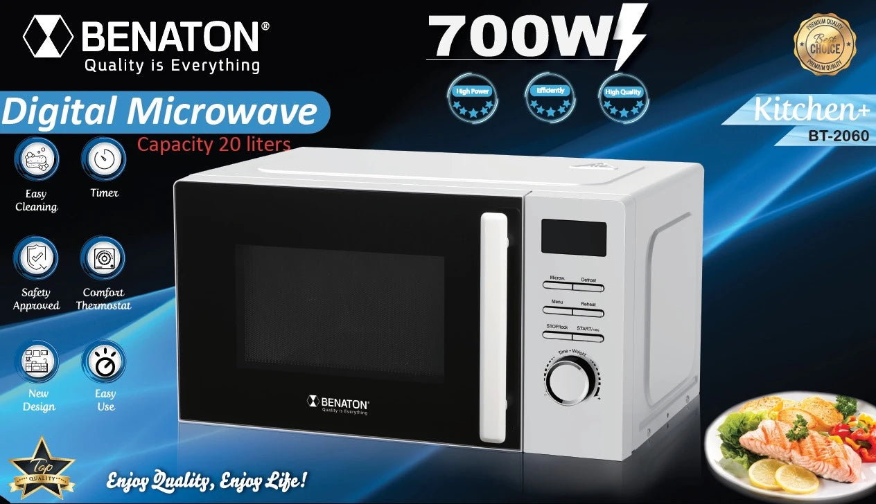 מיקרוגל 20 ליטר דיגטלי מבית BENATON BT-2060