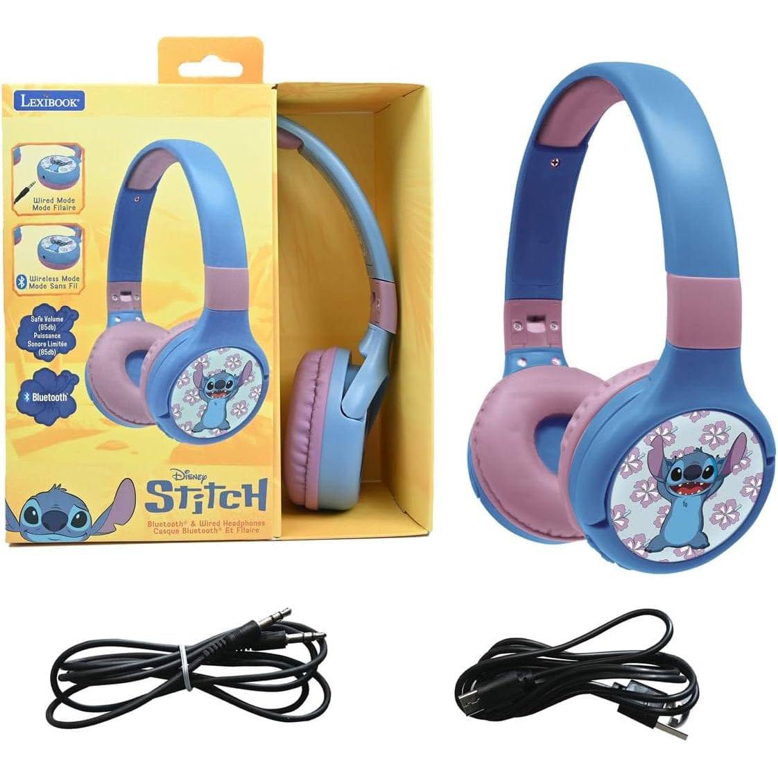 אוזניות סטיץ' בלוטוס וחוטיות דיסני Stitch - גאדג'ט-ליין