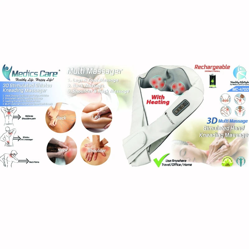 רצועת עיסוי נטענת MC-4700 מבית Medics Care