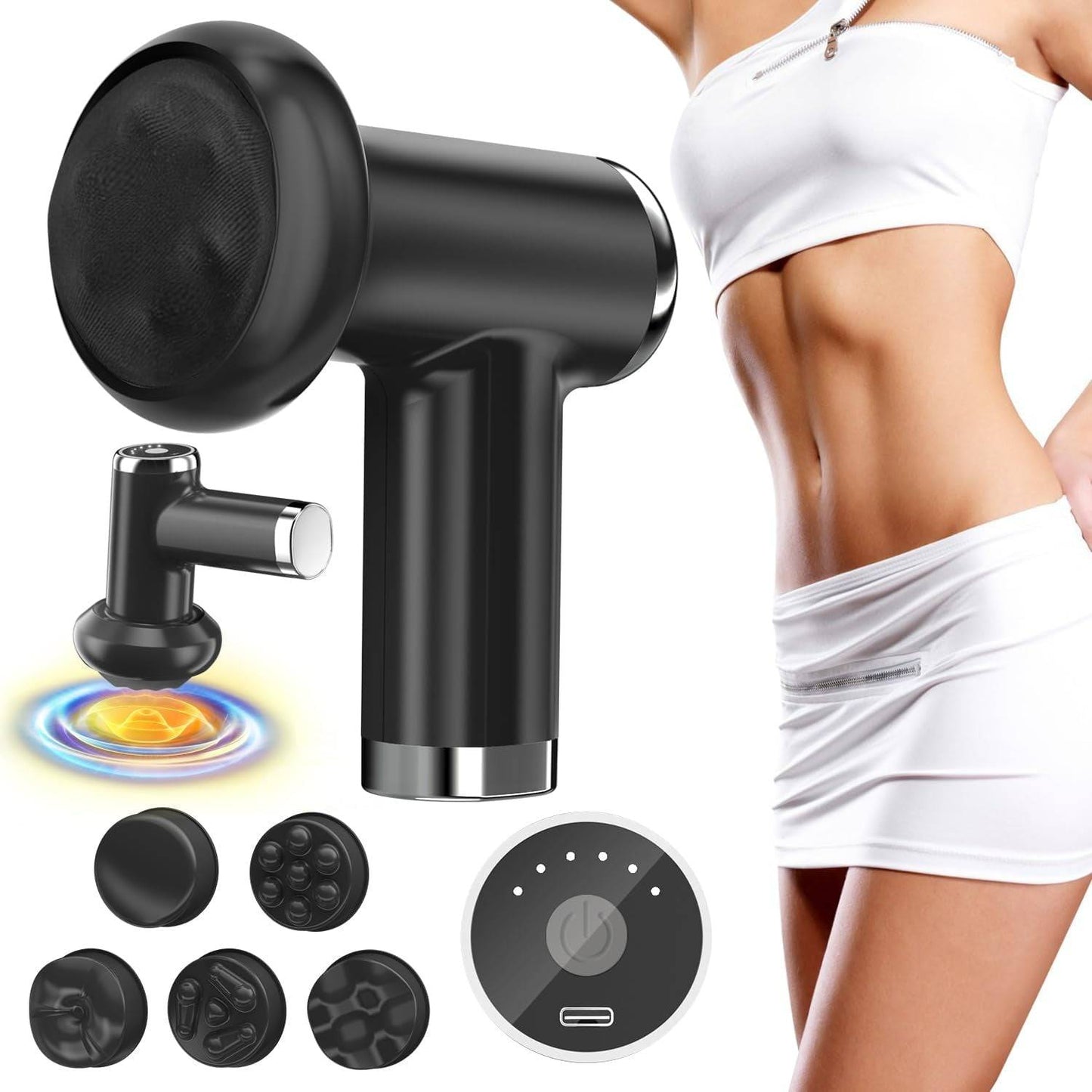 מסאז'ר אקדח עיסוי נטען איכותי Shiatsu Massager - גאדג'ט-ליין