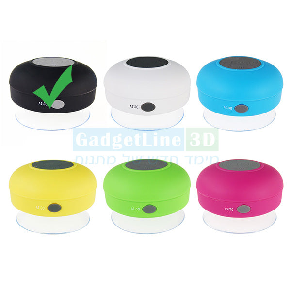 רמקול וואקום בלוטוס למקלחת