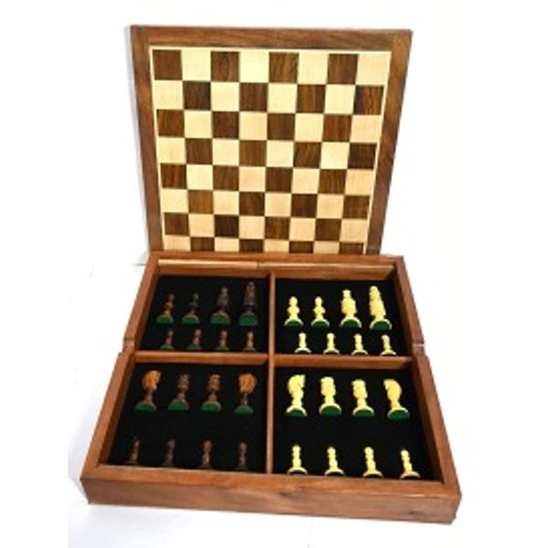 שח-מט יוקרתי במארז עץ ענתיק