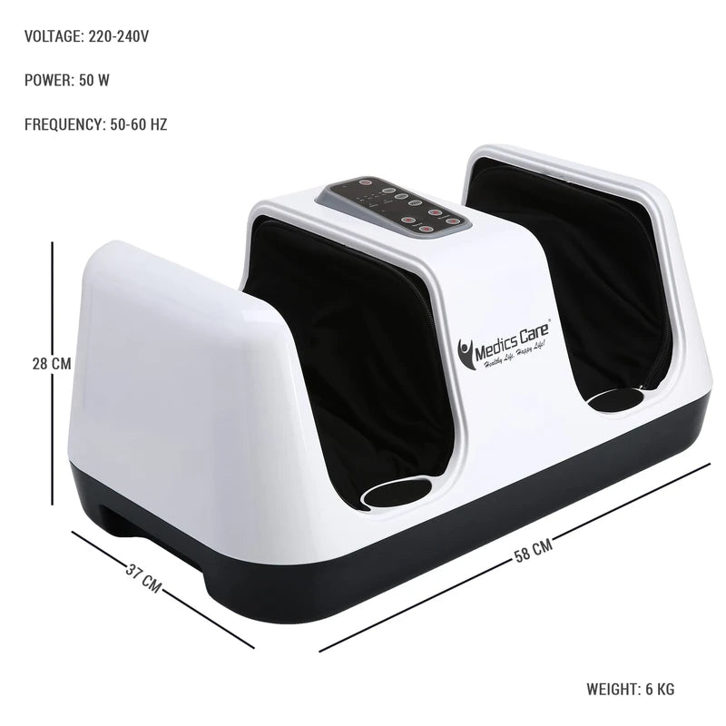 מכשיר עיסוי לרגליים מתקדם Relax Master + חימום InfraRed וכריות אוויר MC-8012A מבית Medics-Care