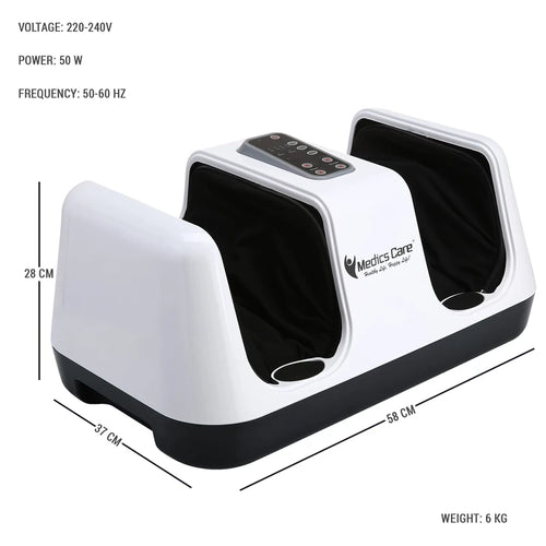 מכשיר עיסוי לרגליים מתקדם Relax Master + חימום InfraRed וכריות אוויר MC-8012A מבית Medics-Care