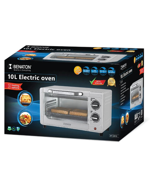 טוסטר אובן קומפקטי 10L עם 2 גופי חימום עוצמתיים BENATON BT-909