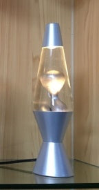 מנורת לבה שקופה