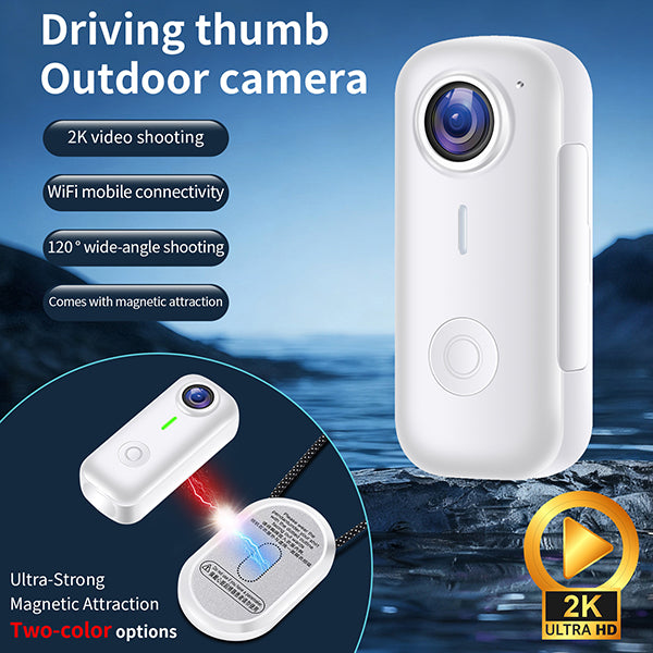 מצלמת כיס מגנטית 4K עם WiFi לצילום פעילויות וספורט