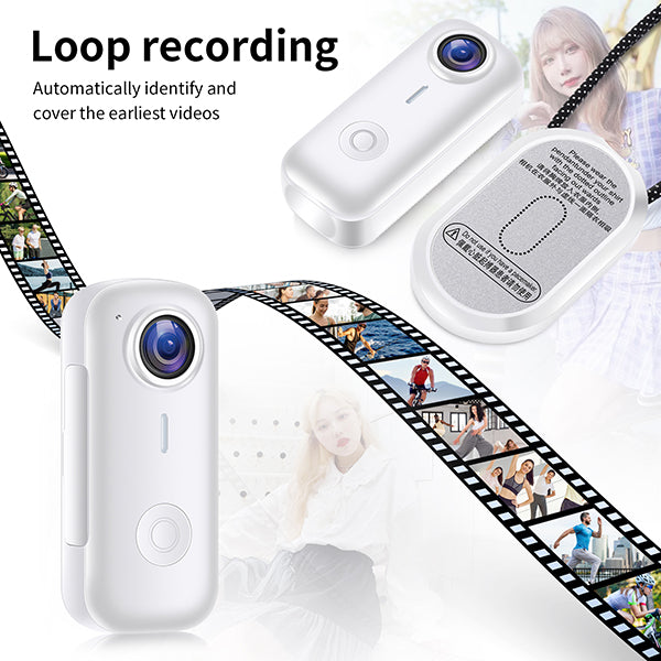 מצלמת כיס מגנטית 4K עם WiFi לצילום פעילויות וספורט