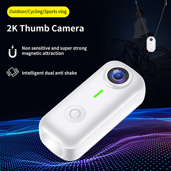 מצלמת כיס מגנטית 4K עם WiFi לצילום פעילויות וספורט