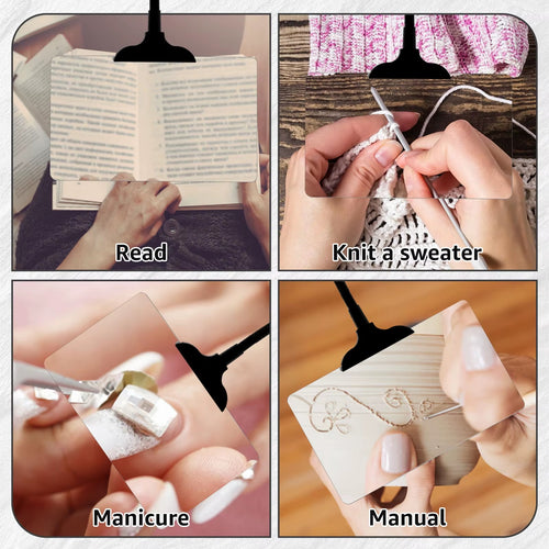 זכוכית מגדלת 5x עם קליפס לקריאה