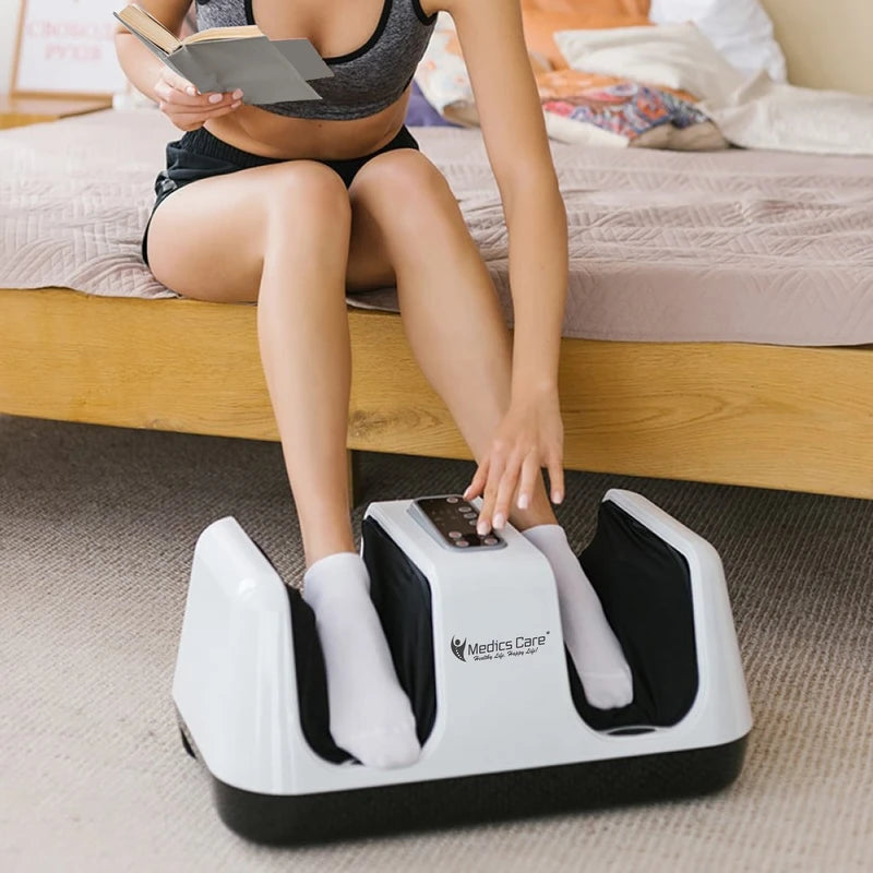 מכשיר עיסוי לרגליים מתקדם Relax Master + חימום InfraRed וכריות אוויר MC-8012A מבית Medics-Care