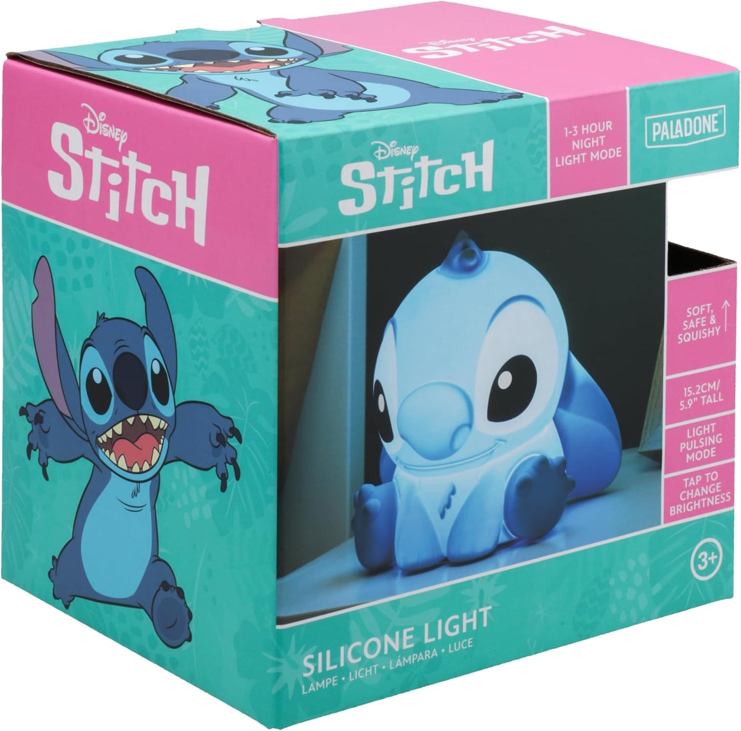 מנורת לילה מסיליקון רך Paladone Disney Stitch