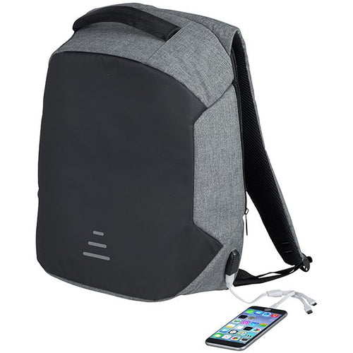 תיק גב אורטופדי הוק נגד כיוסים וגניבות מתאים למחשב נייד + יציאת טעינה