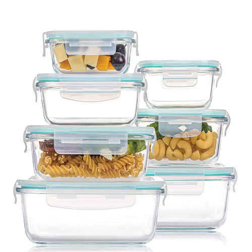 סט 7 קופסאות זכוכית להגשה ואחסון