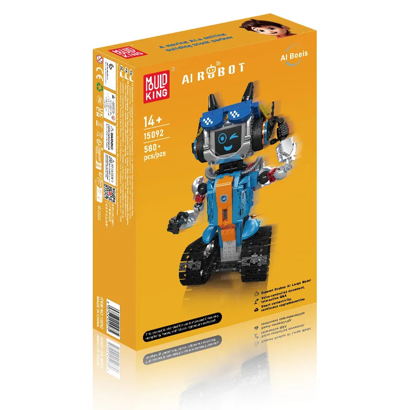 משחק הרכבה רובוט AI חכם 580 חלקים Mould King
