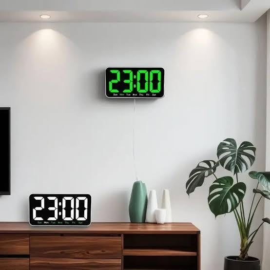שעון קיר דיגיטלי תצוגה גדולה LED