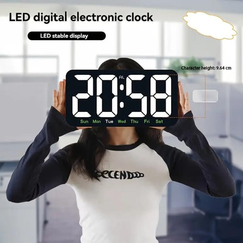שעון קיר דיגיטלי תצוגה גדולה LED