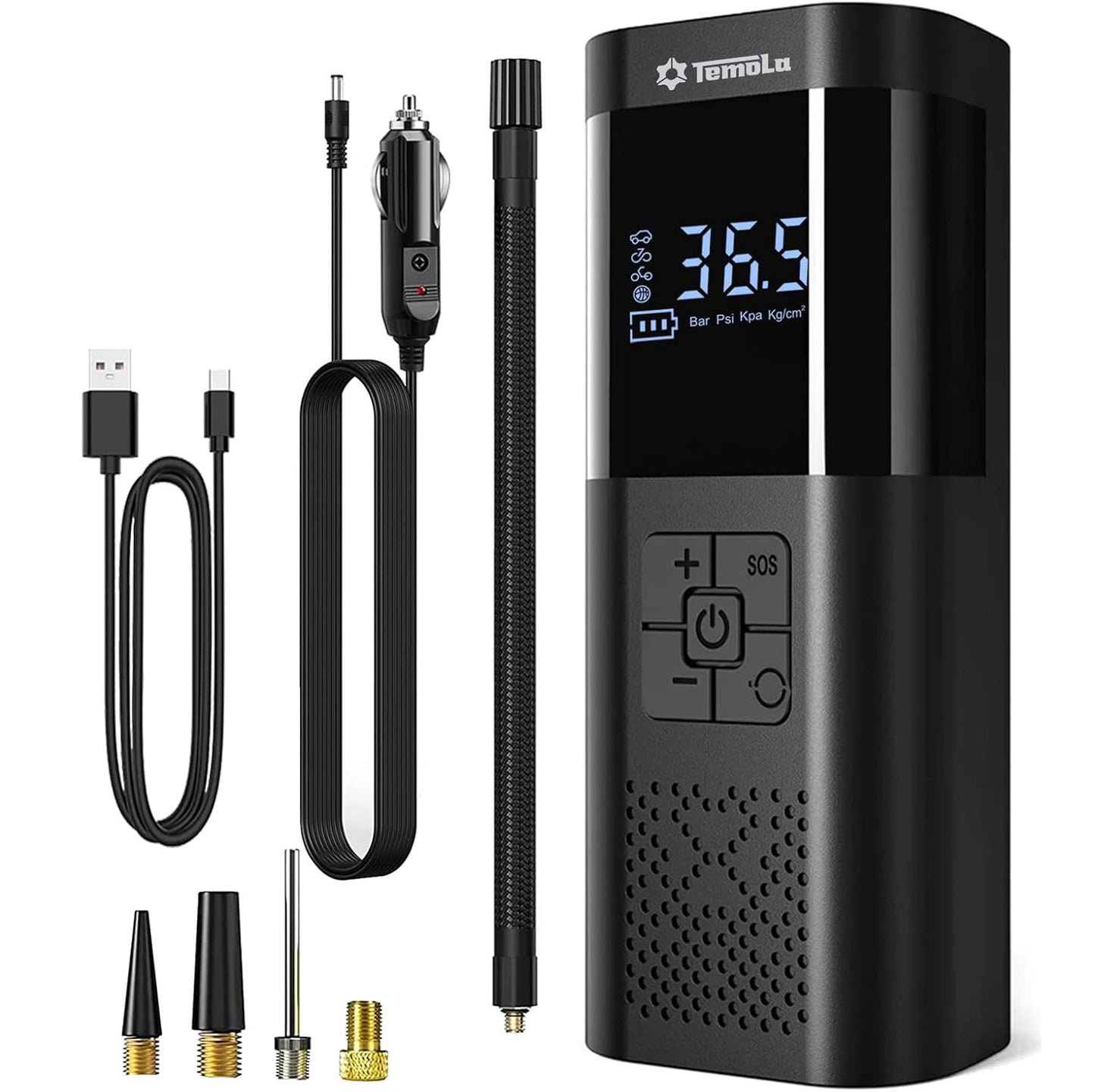 משאבת אוויר נטענת לאופנוע כדורים ואופניים