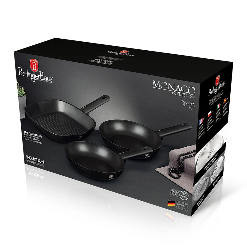 סט 3 מחבתות איכותיות BH-7096 Monaco