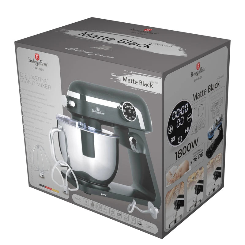 מיקסר מקצועי 7 ליטר 1800W מסך טאץ' berlinger haus BH9529