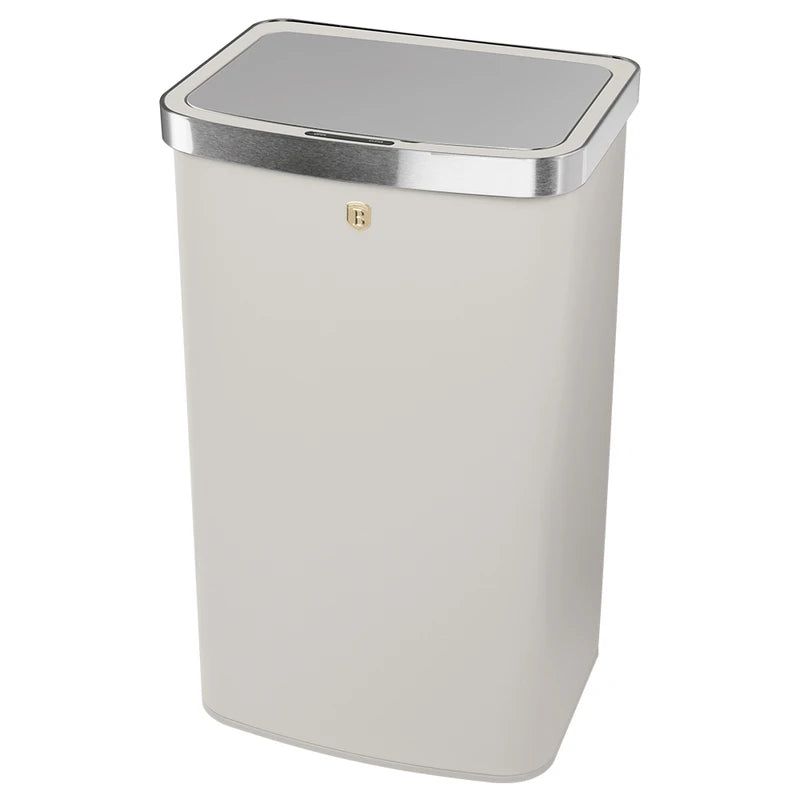 פח חכם מעוצב 60 ליטר קרם זהב Berlinger Haus BH9793