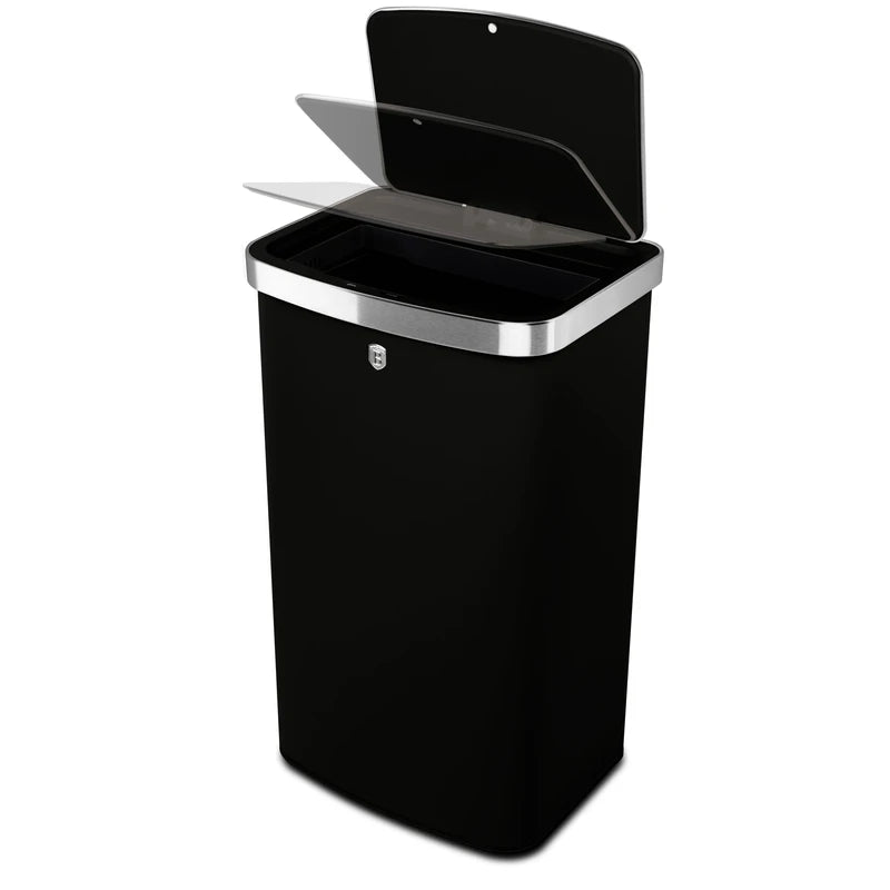 פח חכם מעוצב 60 ליטר שחור Berlinger Haus BH9795