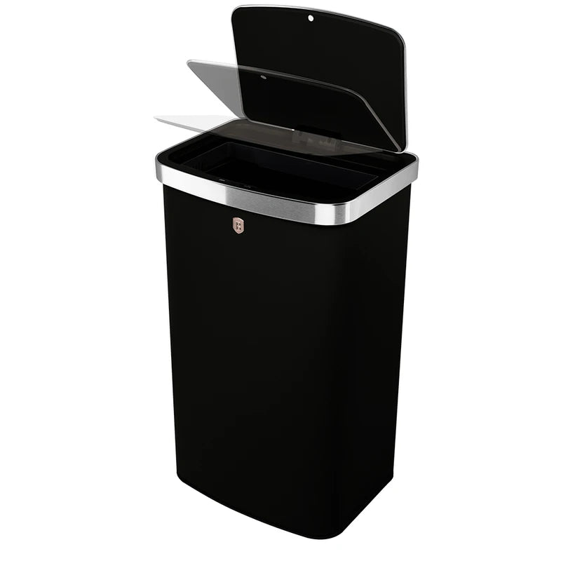 פח חכם מעוצב 60 ליטר שחור רוז Berlinger Haus BH9796
