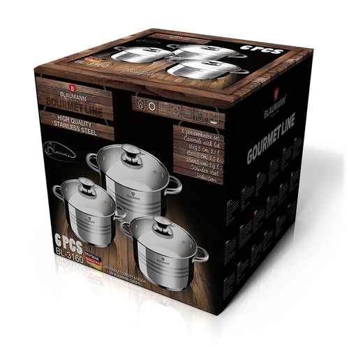 סט סירים 6 חלקים Blaumann Gourmet BL-3160