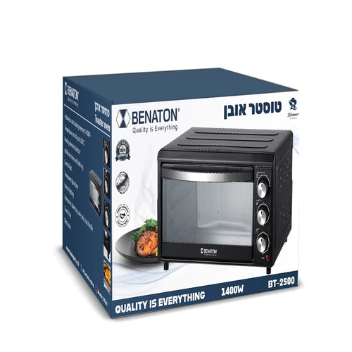 טוסטר אובן כולל תאורה 25 ליטר ברוטו BENATON BT-2500