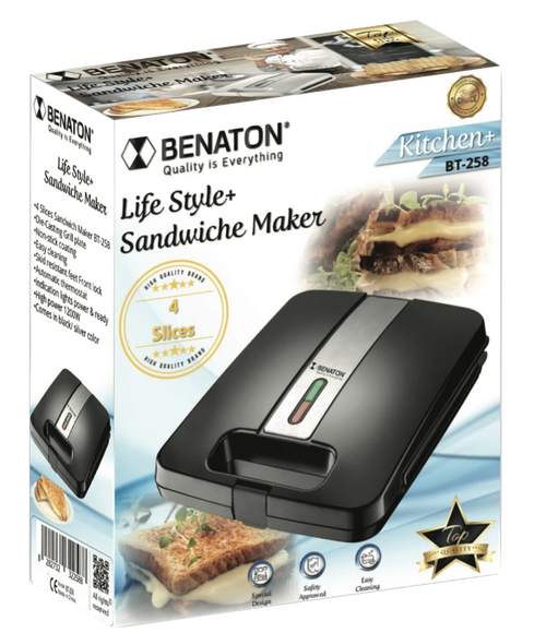 טוסטר לחיצה איכותי מבית בנטון BENATON BT-258B