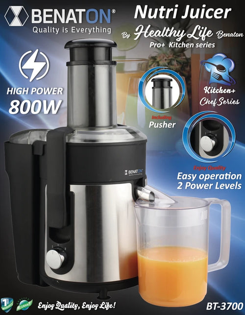 BT-3700 מסחטת מיצים עוצמתית Healthy Life Benaton 800W