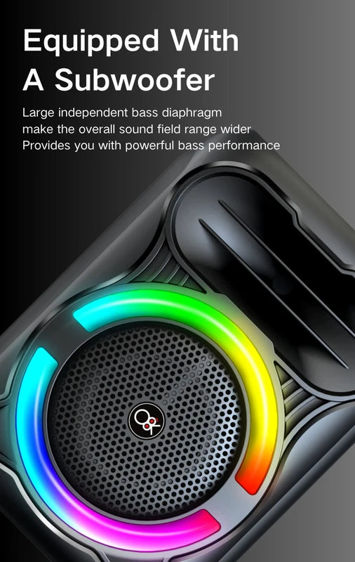 רמקול 4'' Bluetooth עוצמתי עם עיצוב חדשני  BT-408