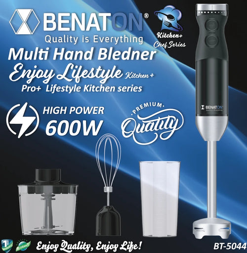 600W BT-5044 סט בלנדר מקצועי +Pro מבית BENATON