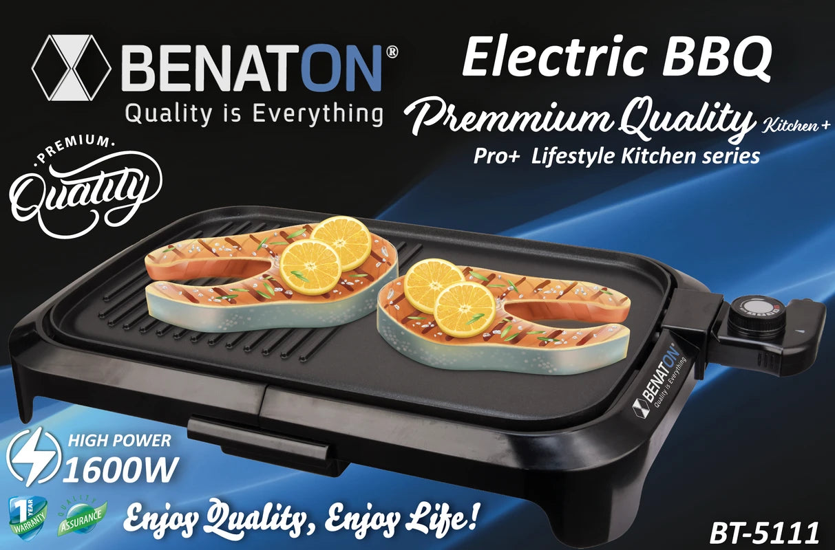 BT-5111 גריל פלנצ׳ה חשמלי BBQ איכותי +Premium Quality