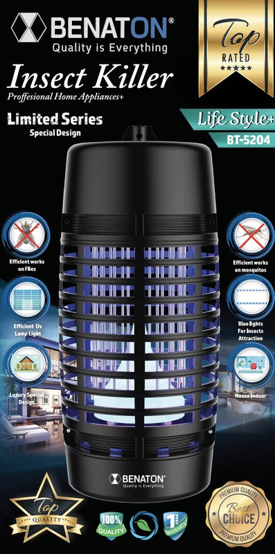 קטלן יתושים 4W מעוצב מבית BENATON BT-5204