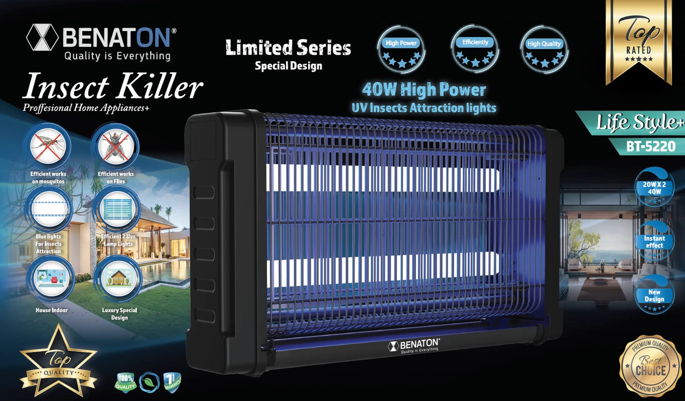 קטלן יתושים 20W איכותי BENATON BT-5220