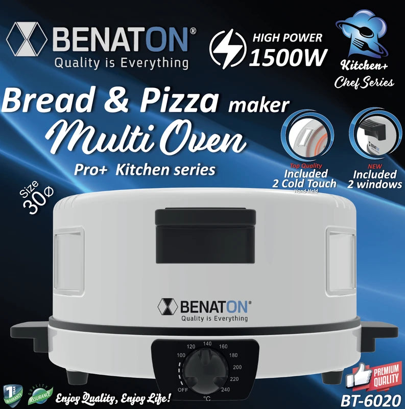 BT-6020 אופה לחמים - כולל טרמוסתת 240°C מבית BENATON