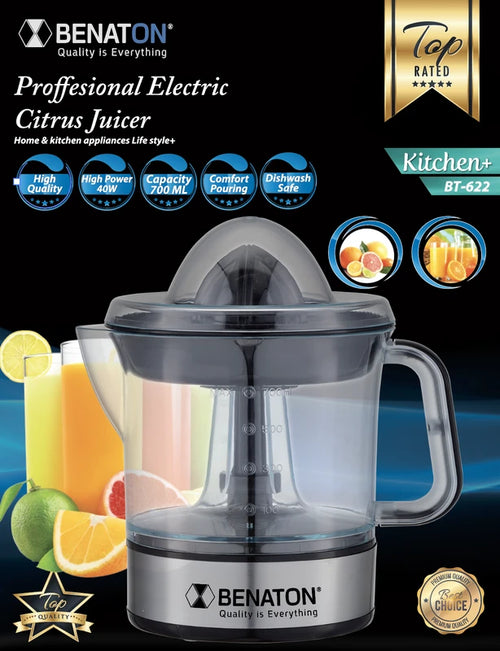 מסחטת מיץ חשמלית דגם Luxury  שקופה  BT-622A BENATON