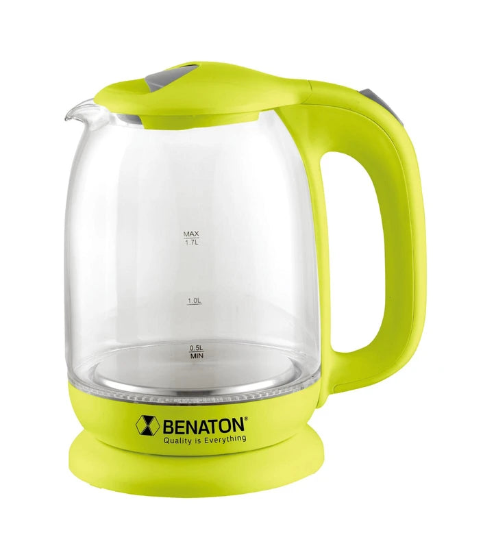 קומקום זכוכית 1.7 ליטר עוצמתי  מבית BT-8025 BENATON