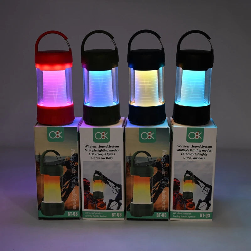 פנס בלוטוס עם רמקול נטען BT-Q3 1500mAh