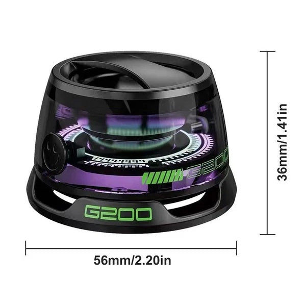 מיני רמקול בלוטוס מגנטי נטען עם תאורה 🔊
