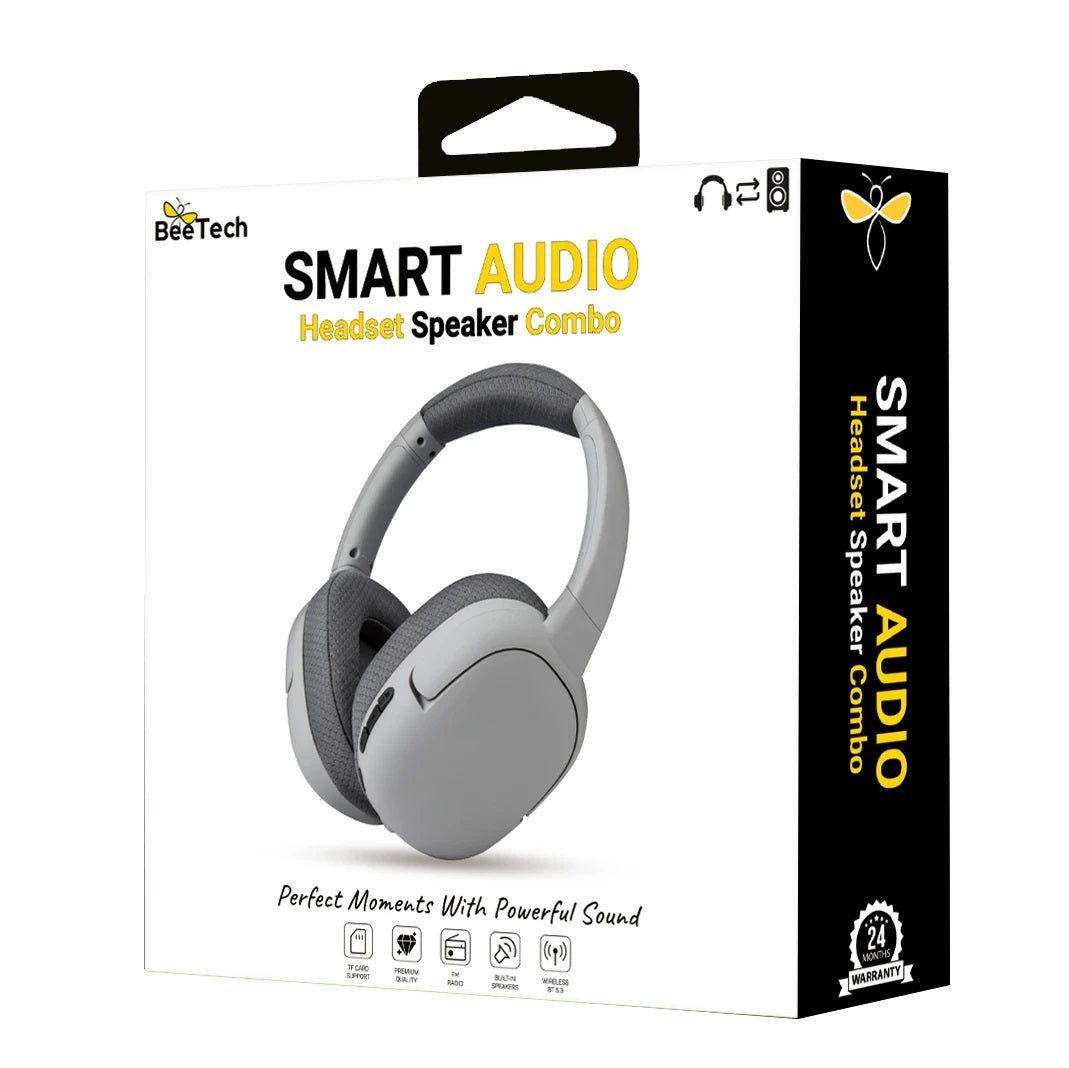 אוזניות קשת עם רמקול בלוטוס BT ורדיו מבית BeeTech