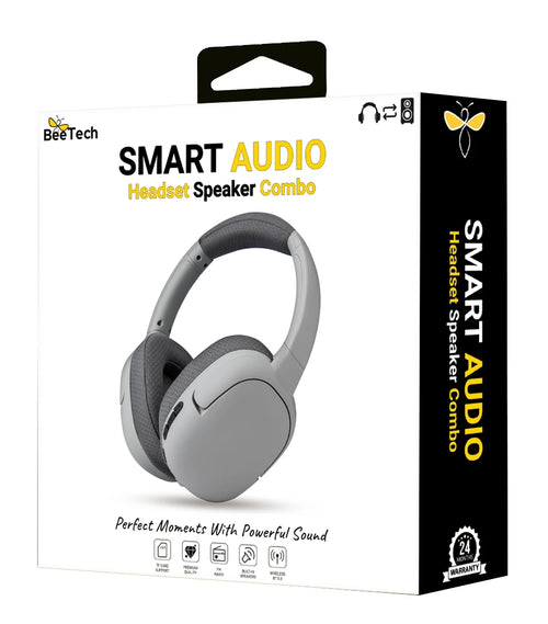 אוזניות קשת עם רמקול בלוטוס BT ורדיו מבית BeeTech