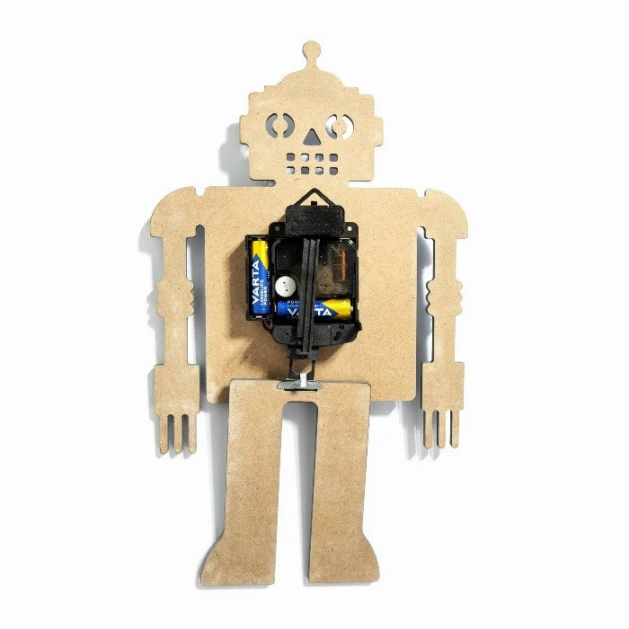 שעון קיר מטוטלת בעיצוב רובוט