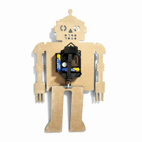 שעון קיר מטוטלת בעיצוב רובוט