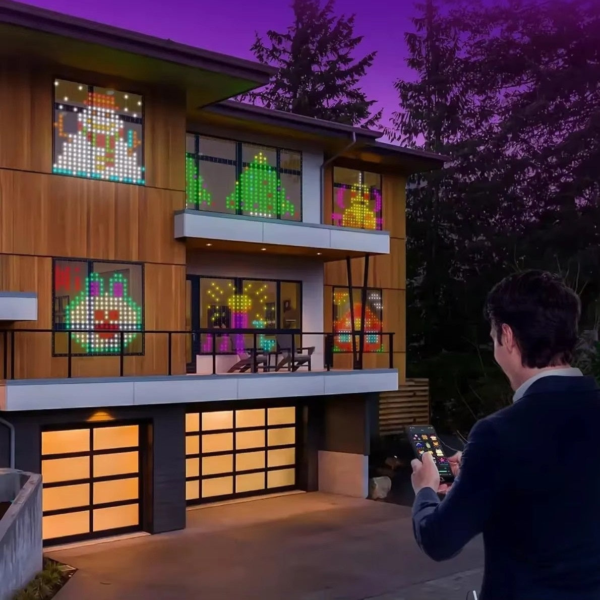 וילון לדים תאורה חכמה 400 לדים בלוטוס