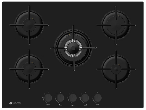 כיריים 5 להבות זכוכית GER-HOB-5-ZONE-GLB GERMAINE