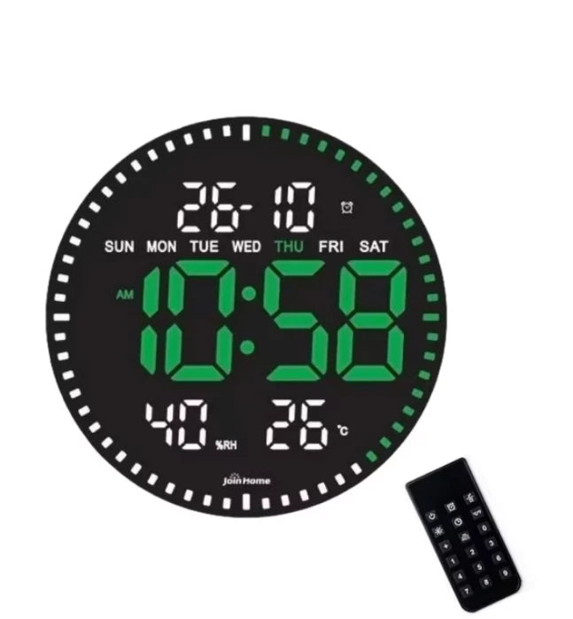 שעון קיר דיגיטלי עגול JH2560