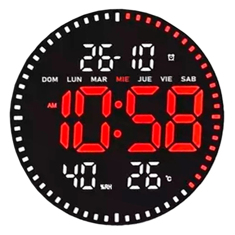 שעון קיר דיגיטלי עגול JH2560