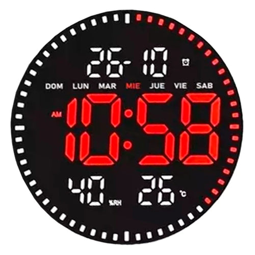 שעון קיר דיגיטלי עגול JH2560